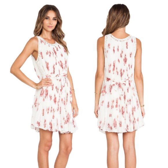 Free People Pleated Tent Dress Size Small 37999 - Picture 1 of 9